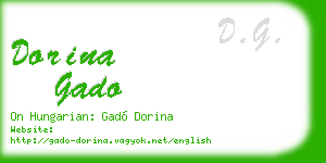 dorina gado business card