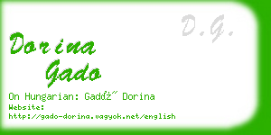 dorina gado business card